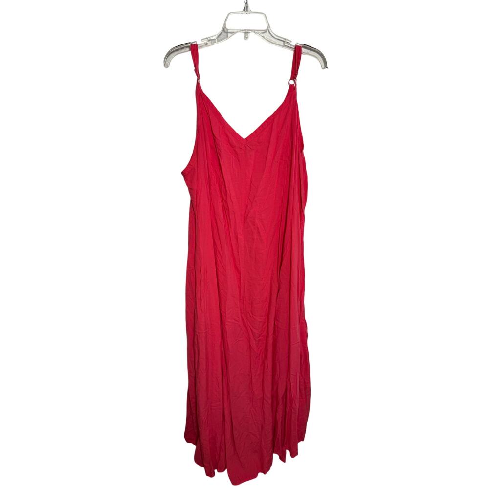 Torrid Womens Sleeveless Maxi Long Sundress Hot Pink Summer Plus Size 4X